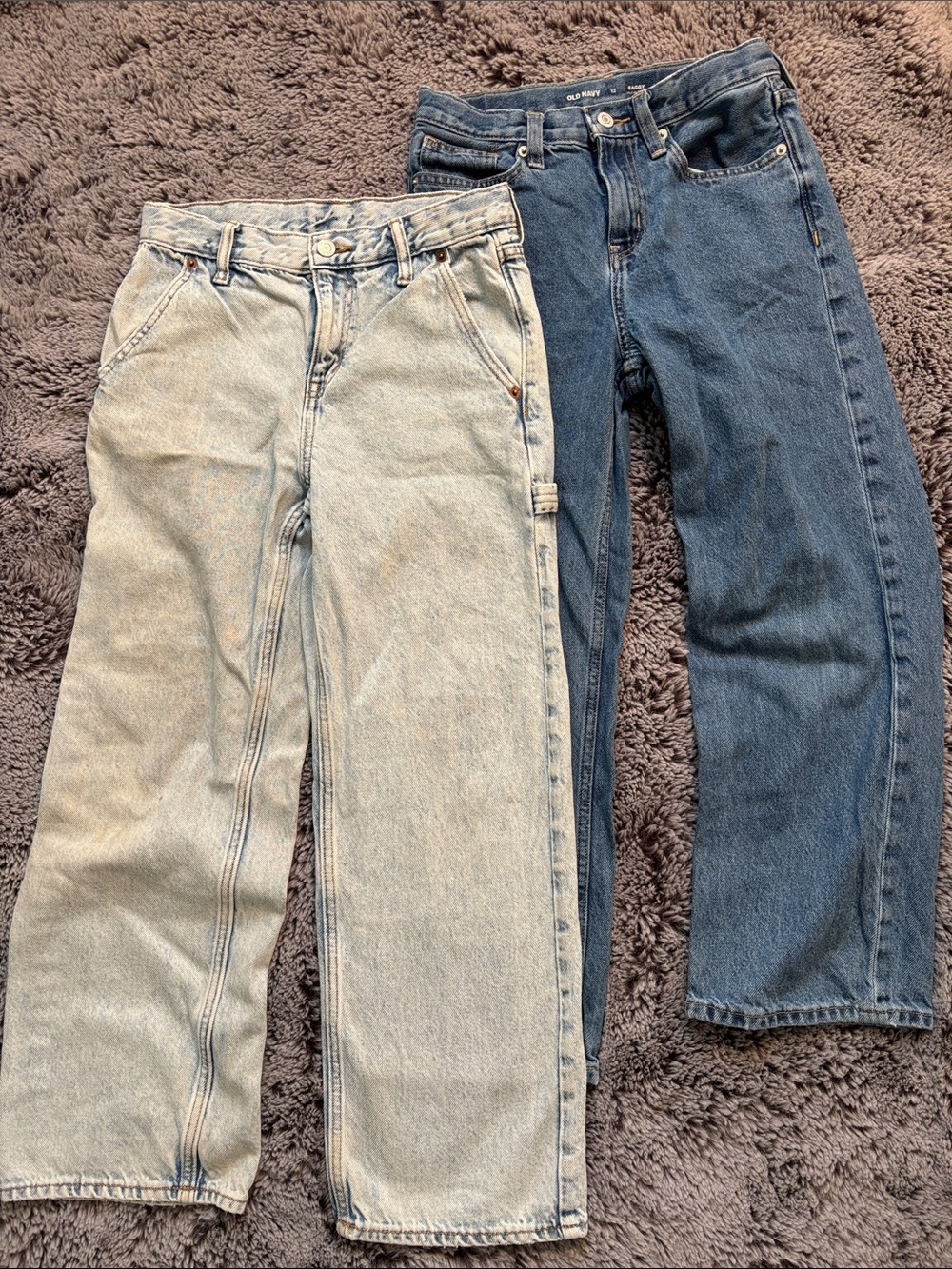Lot of 2 Old Navy Boys Baggy Jeans